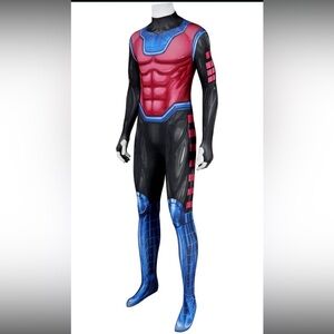 Gambit Superhero Costume with Red and Blue Design